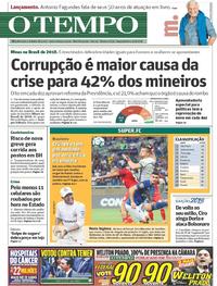 Capa do jornal O Tempo 03/09/2018