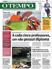 Capa do jornal O Tempo 04/08/2018