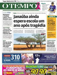 Capa do jornal O Tempo 04/10/2018