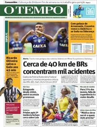 Capa do jornal O Tempo 05/02/2018