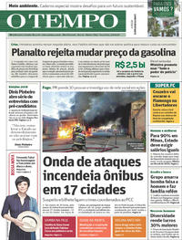 Capa do jornal O Tempo 05/06/2018