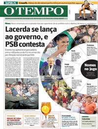 Capa do jornal O Tempo 05/08/2018