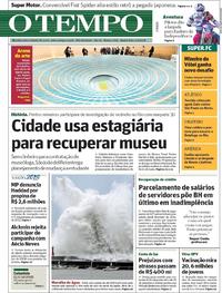 Capa do jornal O Tempo 05/09/2018