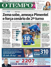 Capa do jornal O Tempo 05/10/2018