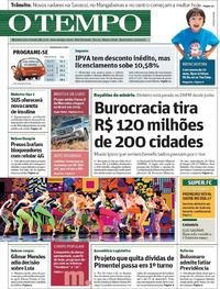 Capa do jornal O Tempo 05/12/2018