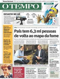 Capa do jornal O Tempo 06/09/2018