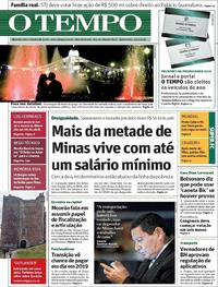 Capa do jornal O Tempo 06/12/2018
