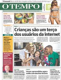 Capa do jornal O Tempo 07/01/2018