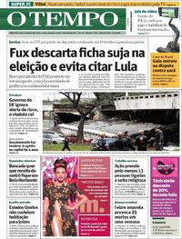 Capa do jornal O Tempo 07/02/2018