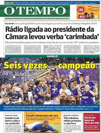 Capa do jornal O Tempo 07/05/2018