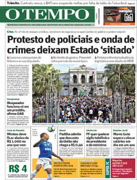 Capa do jornal O Tempo 07/06/2018