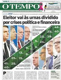Capa do jornal O Tempo 07/10/2018