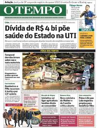 Capa do jornal O Tempo 07/12/2018