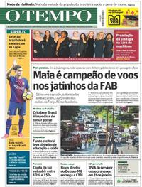 Capa do jornal O Tempo 09/01/2018
