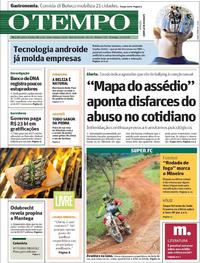 Capa do jornal O Tempo 11/03/2018
