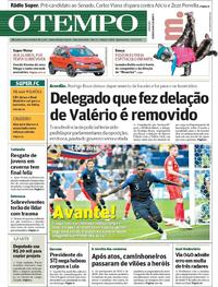 Capa do jornal O Tempo 11/07/2018