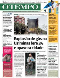 Capa do jornal O Tempo 11/08/2018