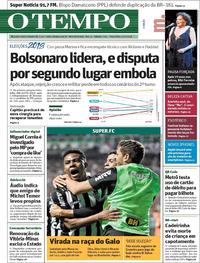 Capa do jornal O Tempo 11/09/2018