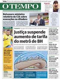 Capa do jornal O Tempo 12/05/2018