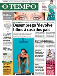 Capa do jornal O Tempo 12/08/2018