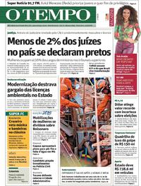 Capa do jornal O Tempo 14/09/2018