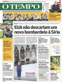 Capa do jornal O Tempo 15/04/2018