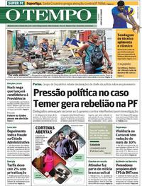 Capa do jornal O Tempo 16/02/2018