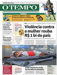 Capa do jornal O Tempo 16/09/2018