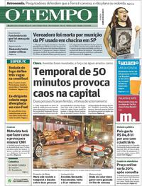 Capa do jornal O Tempo 17/03/2018