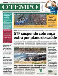 Capa do jornal O Tempo 17/07/2018