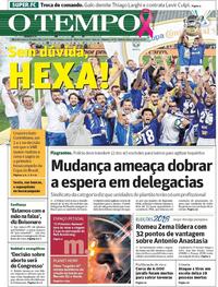 Capa do jornal O Tempo 18/10/2018