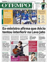 Capa do jornal O Tempo 21/04/2018