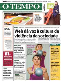 Capa do jornal O Tempo 25/03/2018
