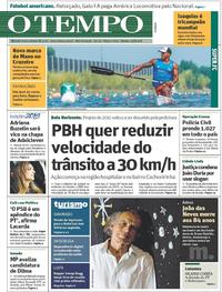 Capa do jornal O Tempo 25/08/2018