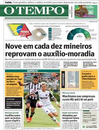 Capa do jornal O Tempo 26/02/2018