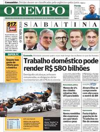 Capa do jornal O Tempo 27/08/2018