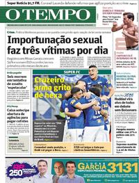 Capa do jornal O Tempo 27/09/2018