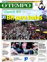Capa do jornal O Tempo 03/03/2019