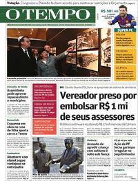 Capa do jornal O Tempo 03/04/2019