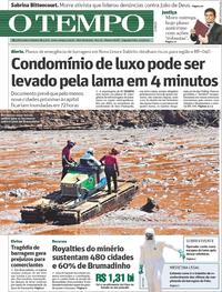 Capa do jornal O Tempo 04/02/2019