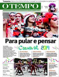 Capa do jornal O Tempo 04/03/2019