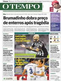 Capa do jornal O Tempo 04/04/2019