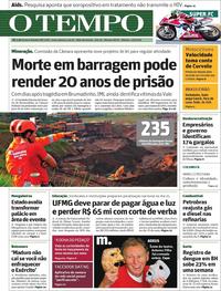 Capa do jornal O Tempo 04/05/2019