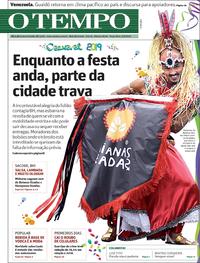 Capa do jornal O Tempo 05/03/2019