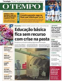 Capa do jornal O Tempo 07/04/2019