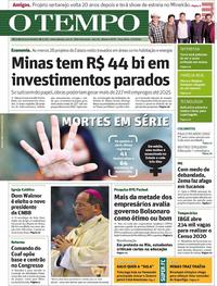 Capa do jornal O Tempo 07/05/2019