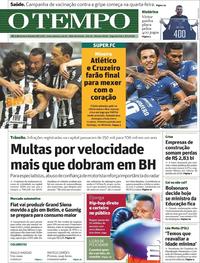 Capa do jornal O Tempo 08/04/2019