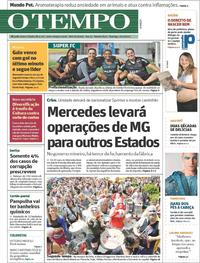 Capa do jornal O Tempo 10/03/2019