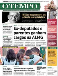 Capa do jornal O Tempo 12/02/2019