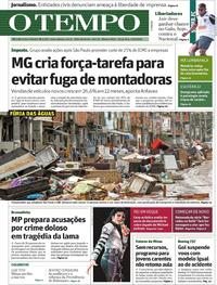 Capa do jornal O Tempo 12/03/2019